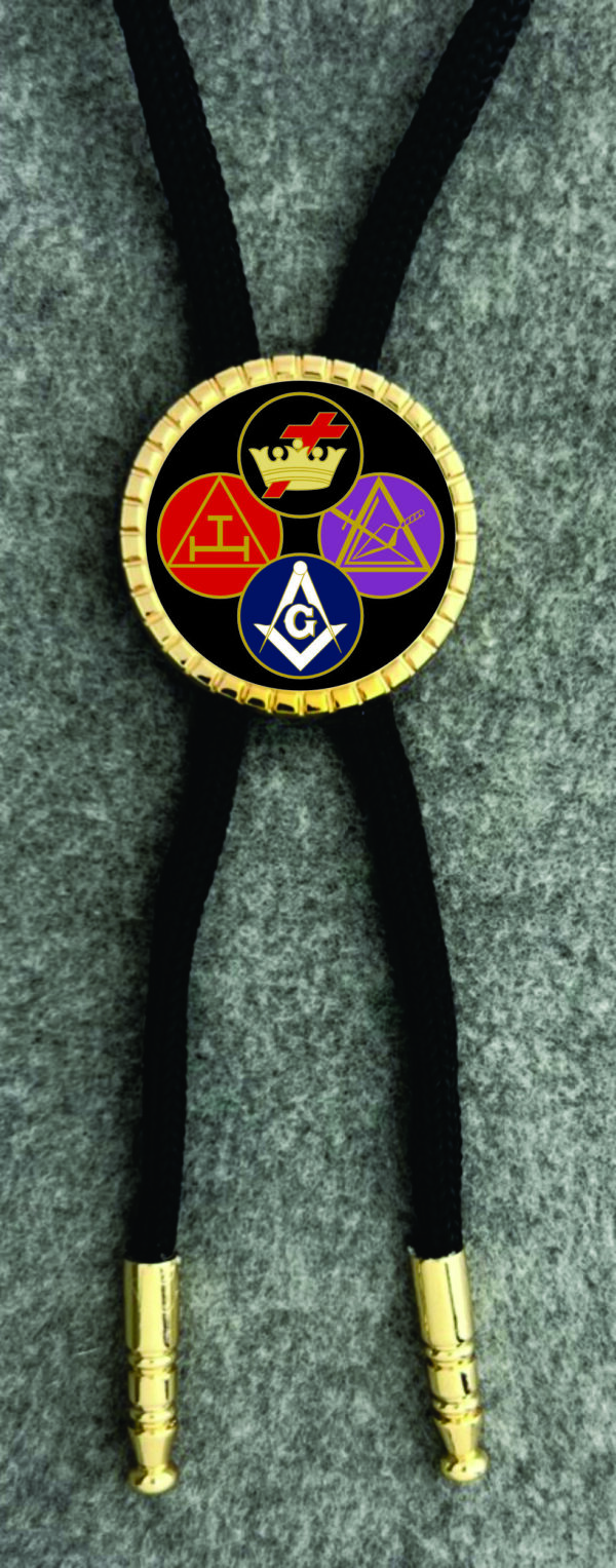 Masonic York Rite Bolo Tie