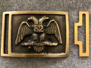 Scottish Rite 32nd Degree Sword Belt Buckle