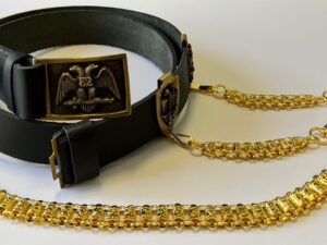 Scottish Rite 32nd Sword Belt with Chains