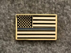 Thin Blue Line Flag Lapel Pin