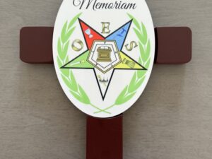 Eastern Star Memorial Casket Cross