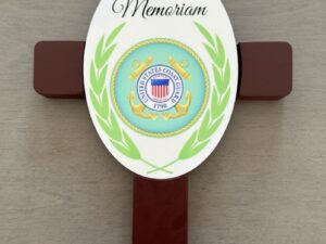 U.S. Coast Guard Memorial Casket Cross