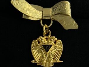 Scottish Rite 32nd Degree Ladies Bow Pin