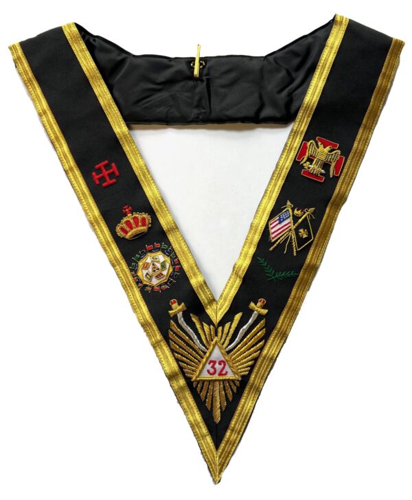 Scottish Rite 32nd Degree Collar Black