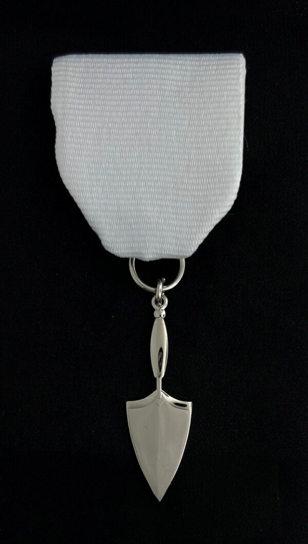 Order of the Silver Trowel Jewel White Ribbon