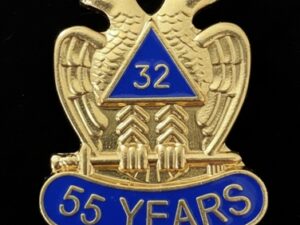 Scottish Rite 55 Year Lapel Pin