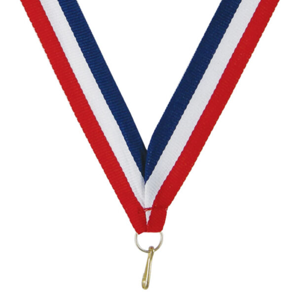 7/8" Wide Award Ribbon in Red, White, Blue