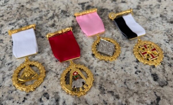Scottish Rite Past Presiding Officer Jewel Set - Northern Jurisdiction - Image 3