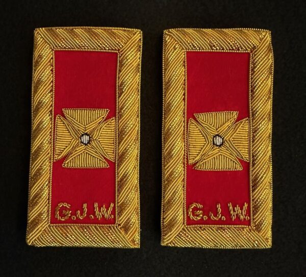 Knights Templar Grand Junior Warden Shoulder Boards