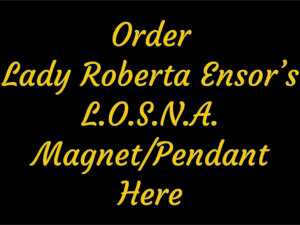 Lady Roberta Ensor's Lapel Magnet/Pendant (25 pieces)